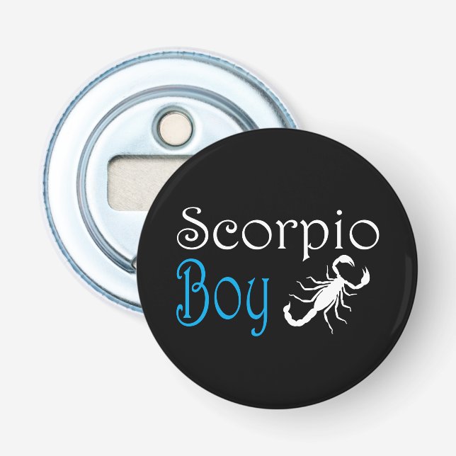 Scorpio boy bottle opener (Front)