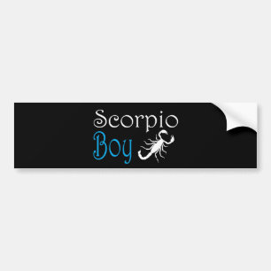 Scorpio boy bumper sticker