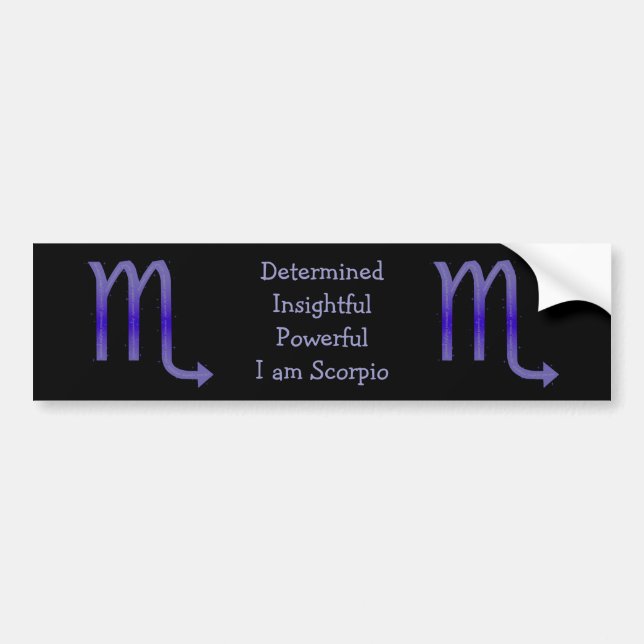 Scorpio Bumper Sticker (Front)