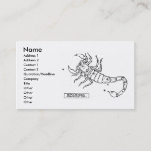Scorpio Business Card