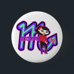 Scorpio Button<br><div class="desc">Show all of your cosmic friends your love for Zodiac Girls,  purchase this Scorpio button. Customise it to your style and colour of choice.</div>