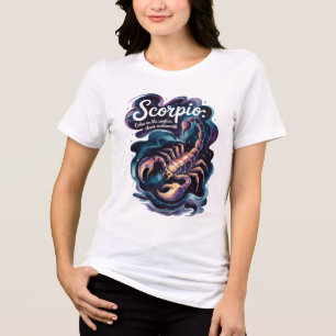 Scorpio: Calm on the Surface, Chaos Underneath Fun Tri-Blend Shirt
