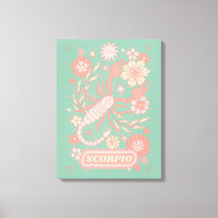 Scorpio Celestial Zodiac Pastel Dreams Wall Arts