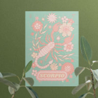 Scorpio Celestial Zodiac Pastel Dreams Wall Arts
