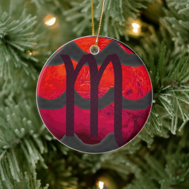 Scorpio Ceramic Ornament (Tree)