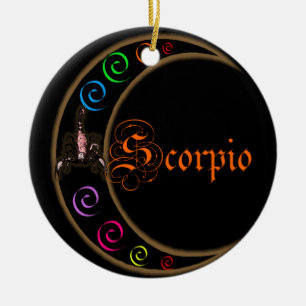 Scorpio Ceramic Tree Decoration