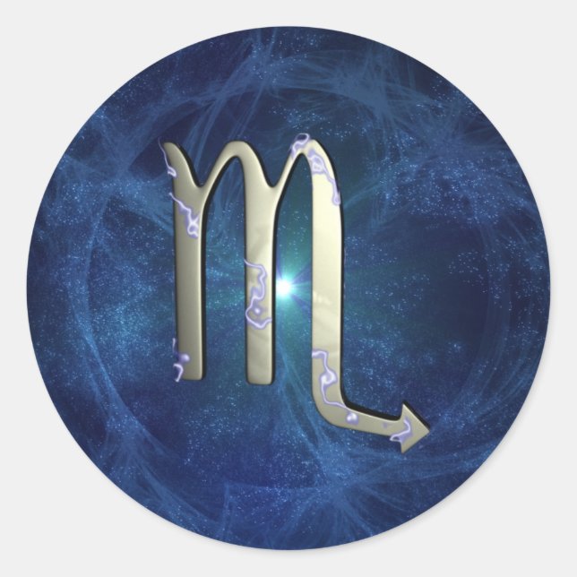 Scorpio Classic Round Sticker (Front)