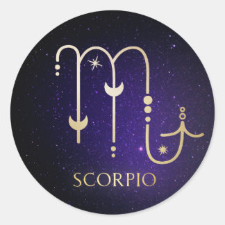 Scorpio Classic Round Sticker