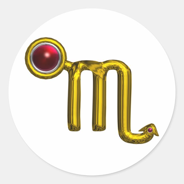 SCORPIO CLASSIC ROUND STICKER (Front)