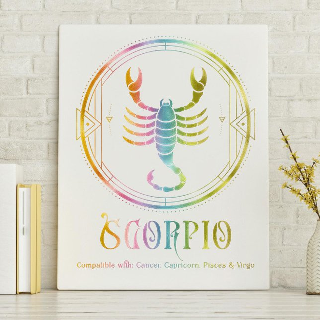 Scorpio Compatibility Designed Canvas Print (Creator Uploaded)