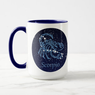 Scorpio Constellation and Zodiac Sign with Stars Mug