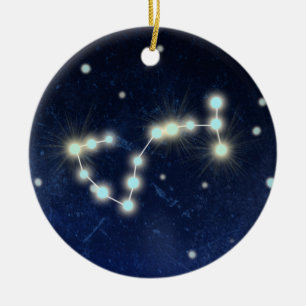 Scorpio Constellation   Custom Name Ceramic Tree Decoration