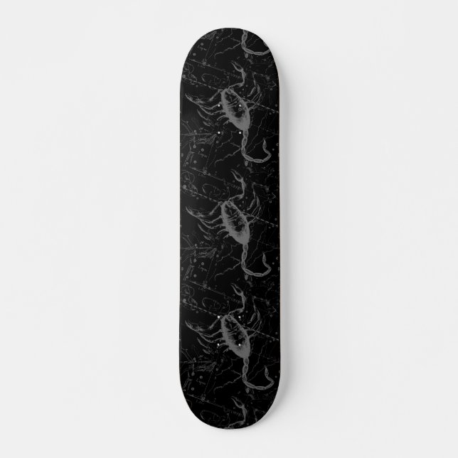 Scorpio Constellation Hevelius 1690 Engraving Skateboard (Front)