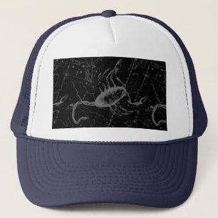 Scorpio Constellation Hevelius 1690 Engraving Trucker Hat