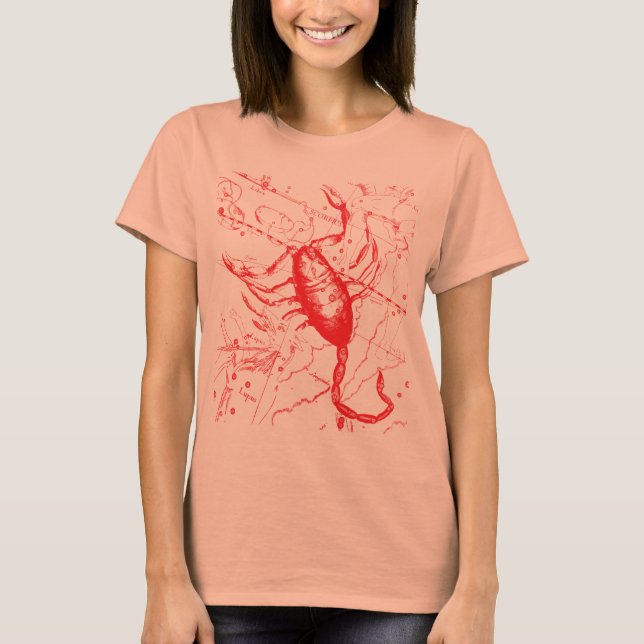Scorpio Constellation Hevelius 1690 Oct23 -Nov 21 T-Shirt (Front)