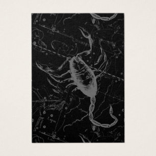 Scorpio Constellation Hevelius 1690 on Black