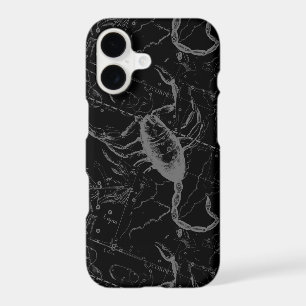 Scorpio Constellation Hevelius circa 1690 on Black