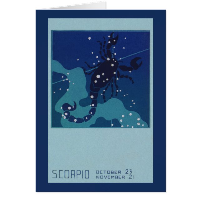 Scorpio Constellation, Vintage Zodiac Astrology (Front)