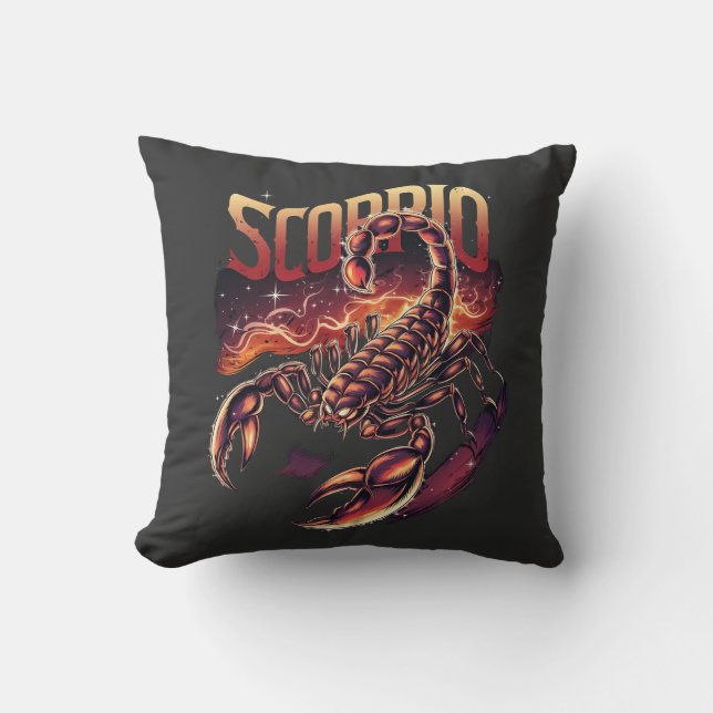 Scorpio Constellation Zodiac Signs horoscope Cushion (Front)