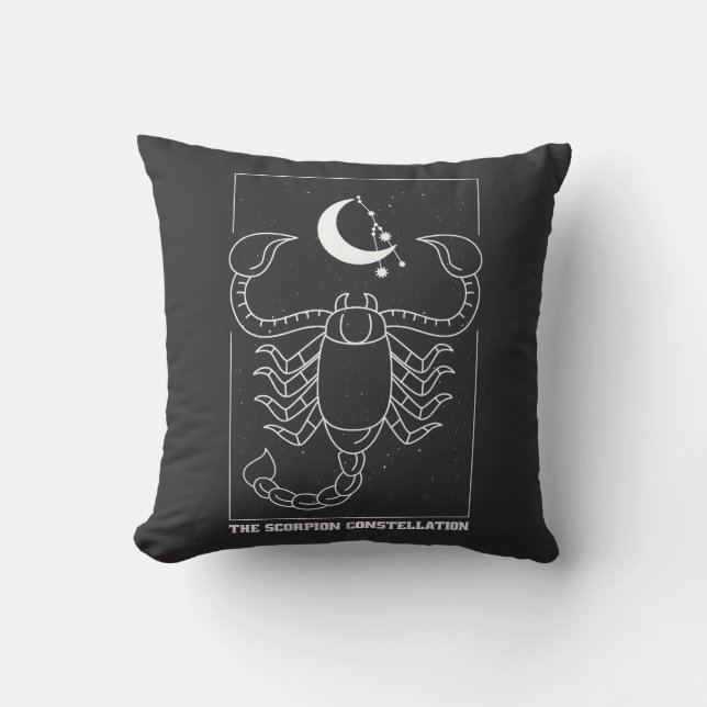 SCORPIO CONSTELLLATION ZODIAC SIGN  CUSHION (Front)