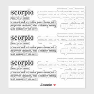 Scorpio Definition Aesthetic Astrology Gift