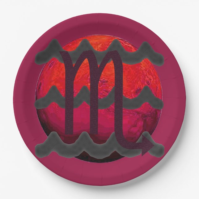 Scorpio Dinner Plates (Front)