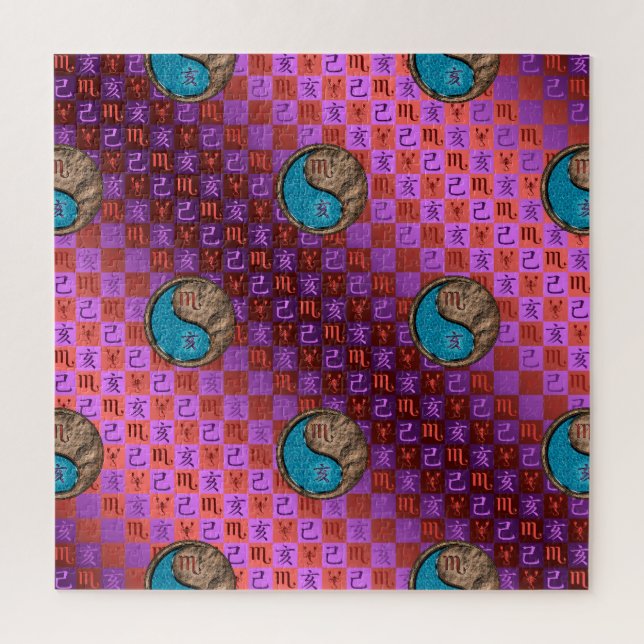Scorpio & Earth Boar Jigsaw Puzzle (Vertical)