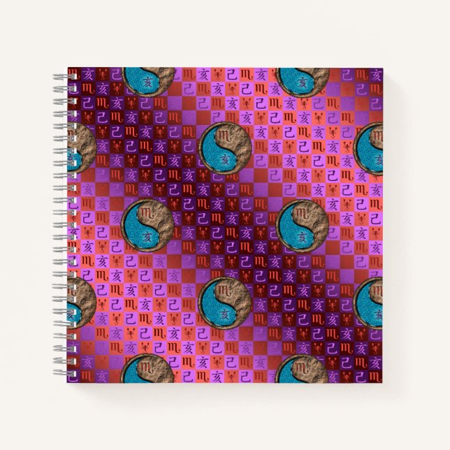 Scorpio & Earth Boar Notebook (Front)