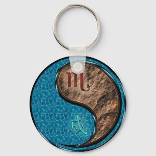 Scorpio & Earth Dog Key Ring