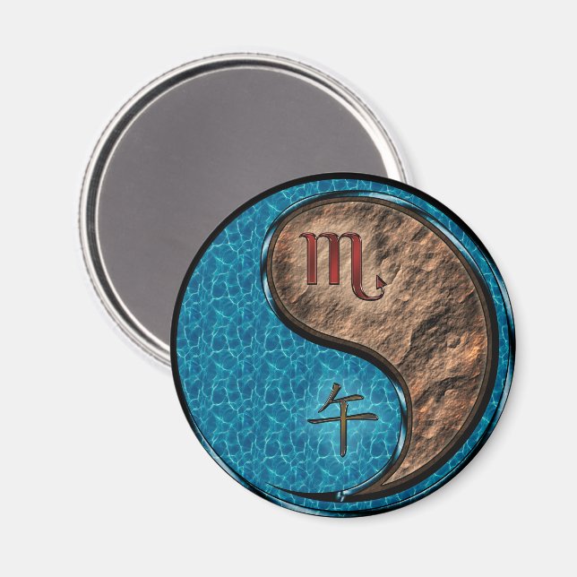 Scorpio & Earth Horse Magnet (Front/Back)