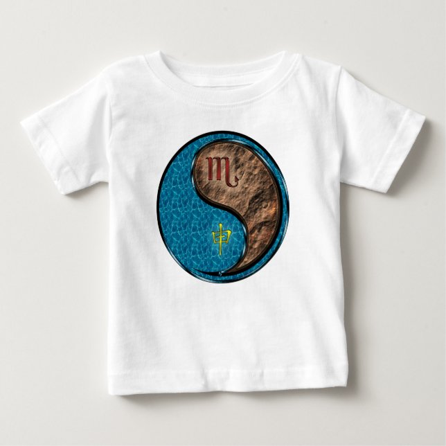 Scorpio & Earth Monkey Baby T-Shirt (Front)