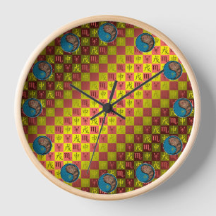 Scorpio & Earth Monkey Clock