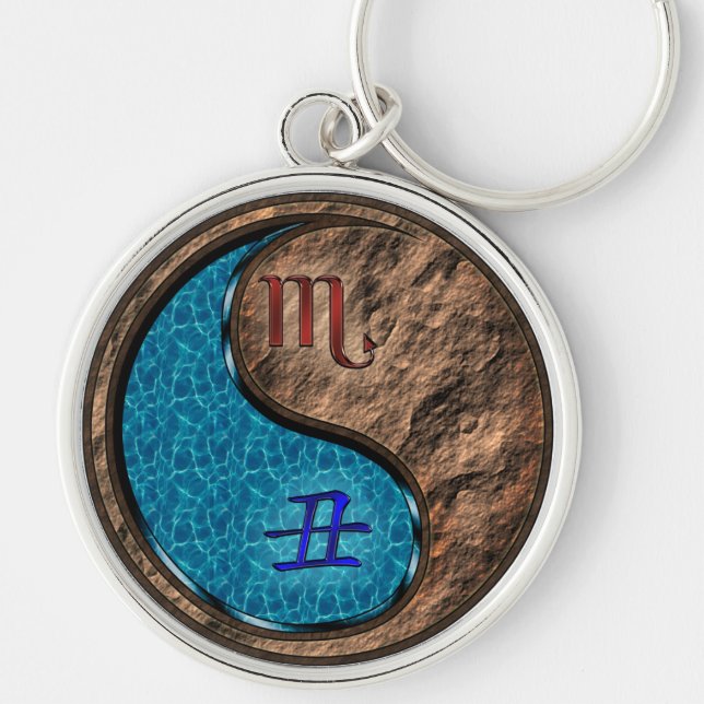 Scorpio & Earth Ox Key Ring (Front)