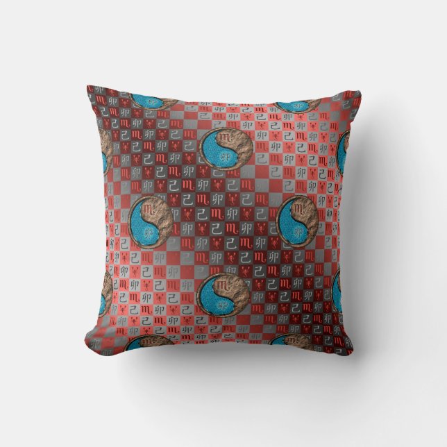 Scorpio & Earth Rabbit Cushion (Front)