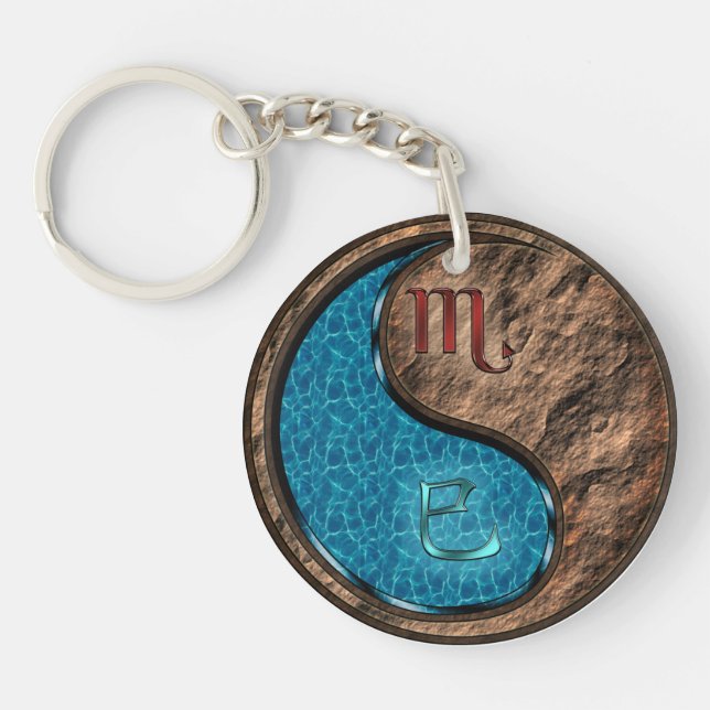Scorpio & Earth Snake Key Ring (Front)