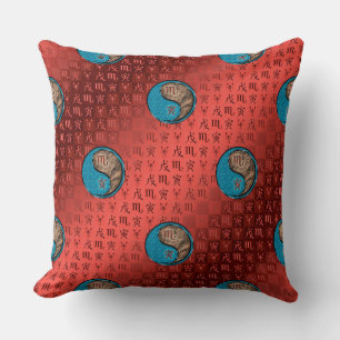 Scorpio & Earth Tiger Cushion