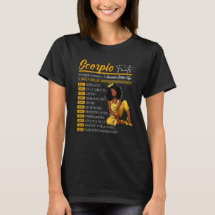 Scorpio Facts Awesome Zodiac Sign Horoscope Birthd T-Shirt