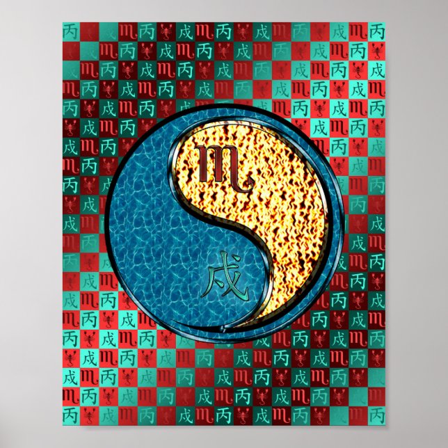 Scorpio & Fire Dog Poster (Front)