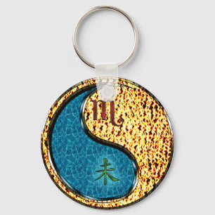 Scorpio & Fire Goat Key Ring