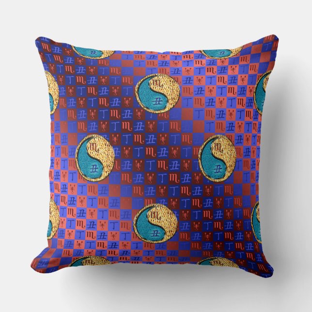 Scorpio & Fire Ox Cushion (Front)
