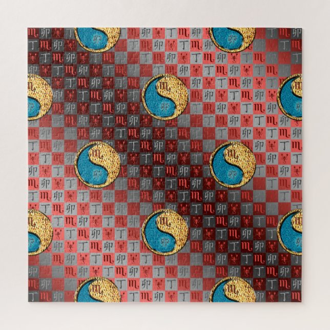 Scorpio & Fire Rabbit Jigsaw Puzzle (Vertical)