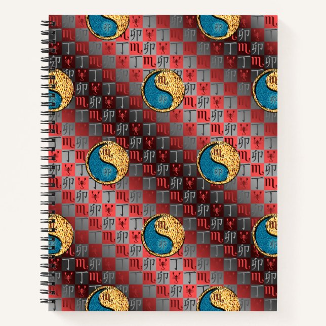 Scorpio & Fire Rabbit Notebook (Front)