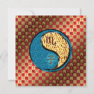 Scorpio & Fire Rat Card