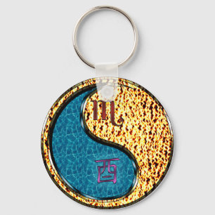 Scorpio & Fire Rooster Key Ring