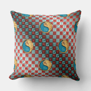 Scorpio & Fire Snake Cushion
