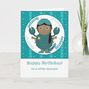Scorpio Girl - Happy Birthday Card