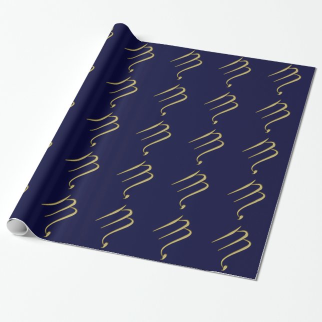 scorpio - gold wrapping paper (Unrolled)