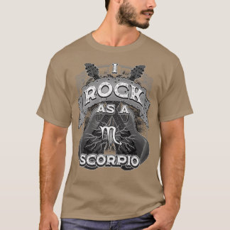 Scorpio Guitar I Rock As A Scorpio Zodiac Sign Mus T-Shirt