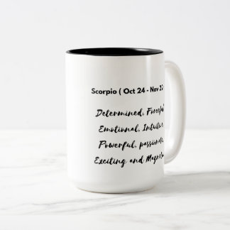 Scorpio Happy birthday Gifts Two-Tone Coffee Mug