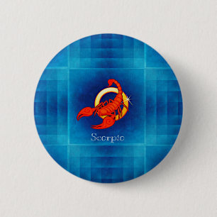 scorpio horoscope 6 cm round badge